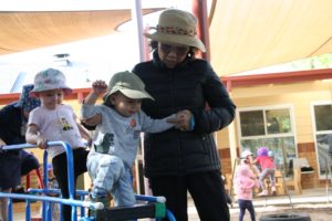 Children playing outdoors